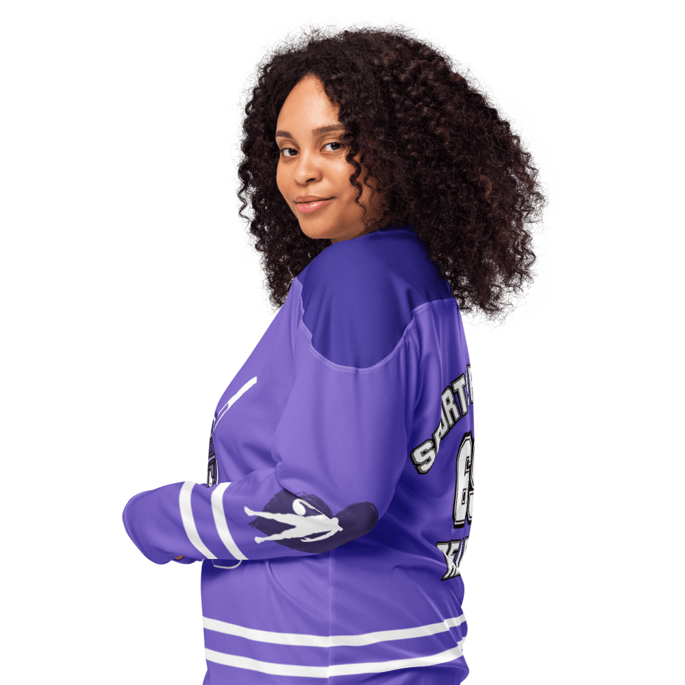 Image of Sports romance Recycled hockey fan jersey 