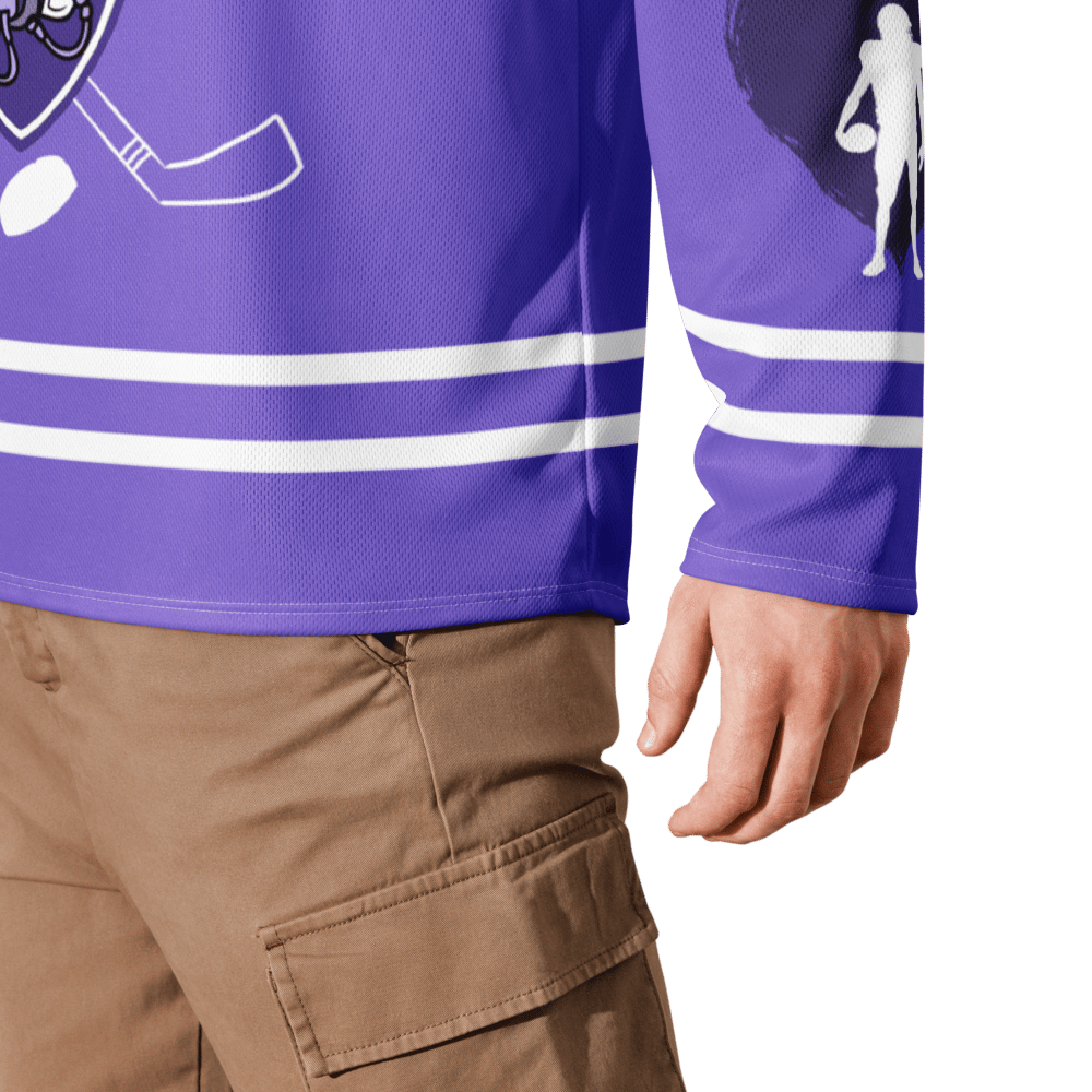 Image of Sports romance Recycled hockey fan jersey 