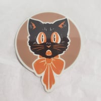 Image 1 of Glow-in-the-dark Scaredy Cat Sticker
