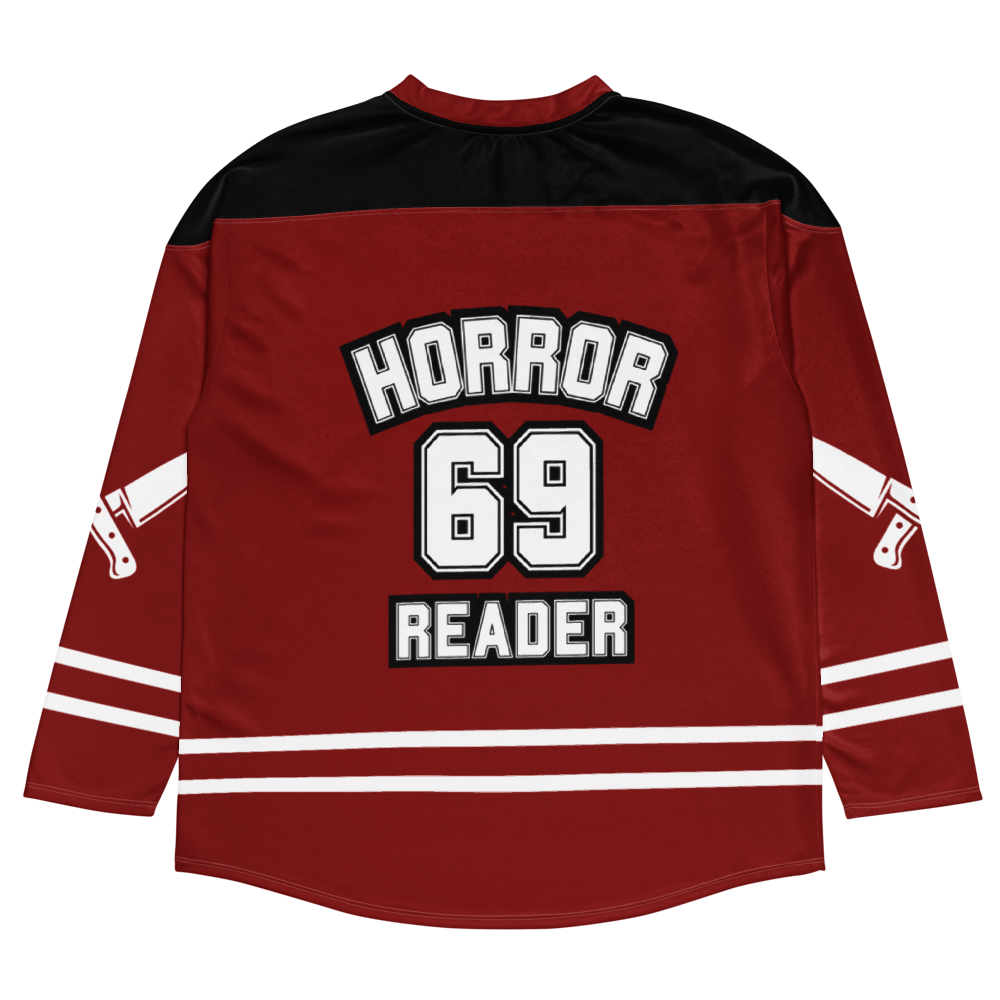 Image of Horror Reader Recycled hockey fan jersey 