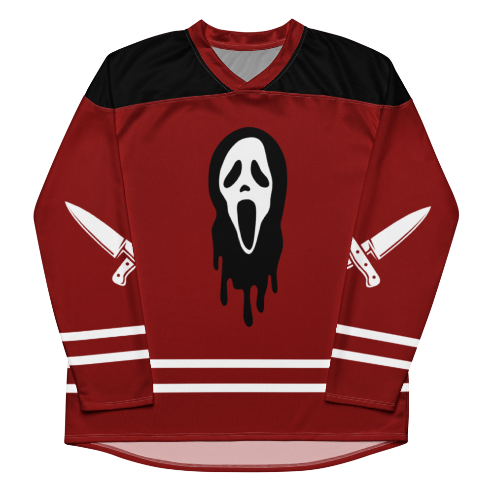 Image of Horror Reader Recycled hockey fan jersey 