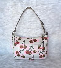 Image 1 of Very Cherry - Hand Painted Coach Bag