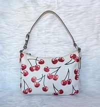 Image 2 of Very Cherry - Hand Painted Coach Bag