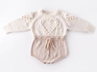 Image 5 of Pom Pom Knit Romper - Ballet Slipper 