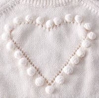 Image 3 of Pom Pom Knit Romper - Ballet Slipper 