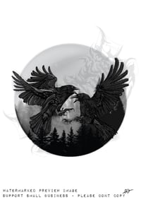 Image 2 of #7: Raven (Double) - Sinners Club Art Print