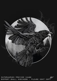 Image 1 of #7.1: Raven (L) - Sinners Club Art Print