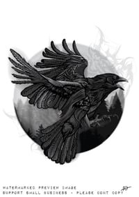 Image 2 of #7.1: Raven (L) - Sinners Club Art Print