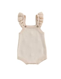 Image 2 of Henley Knit Romper - Daffodil 