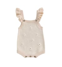 Image 1 of Henley Knit Romper - Daffodil 