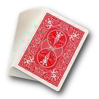Red Back Bicycle One Way Forcing Deck, 52 Identical Cards along with 2 Short Cards