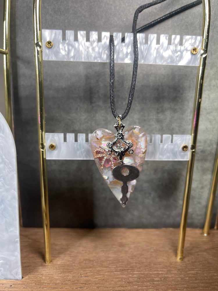 Image of Bohemian Heart Acrylic Pendant