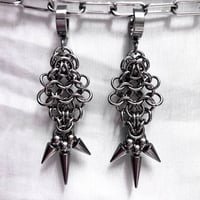 . : + chaos star earrings + : .