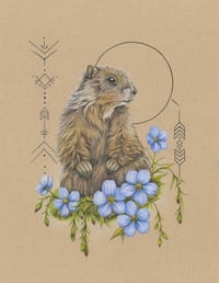 Image 1 of "Little Guardian of the Plains" | Seasonal Fine Art Print