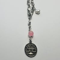 Image 1 of Handmade Zodiac Libra Necklace 