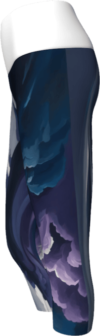 Image 2 of Cloudy Days Yoga Capris