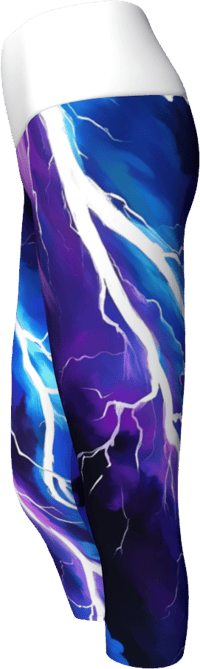 Image 2 of White Lightening Yoga Capris
