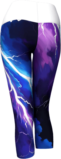 Image 3 of White Lightening Yoga Capris