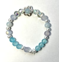 Image 3 of Handmade Flower, Pearl & Crystal Bracelets 