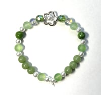 Image 4 of Handmade Flower, Pearl & Crystal Bracelets 