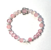 Image 5 of Handmade Flower, Pearl & Crystal Bracelets 