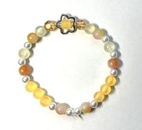 Image 6 of Handmade Flower, Pearl & Crystal Bracelets 