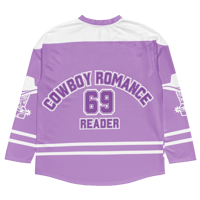 Image 2 of Cowboy romance Recycled hockey fan jersey