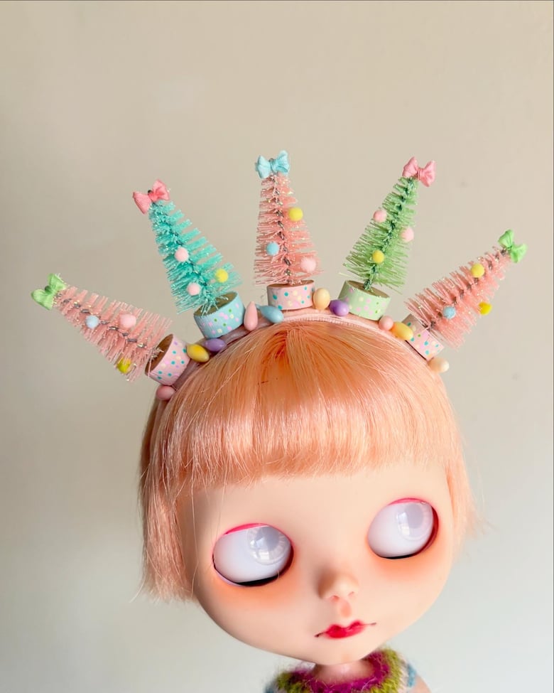 Image of Easter Trees Headband for Blythe 