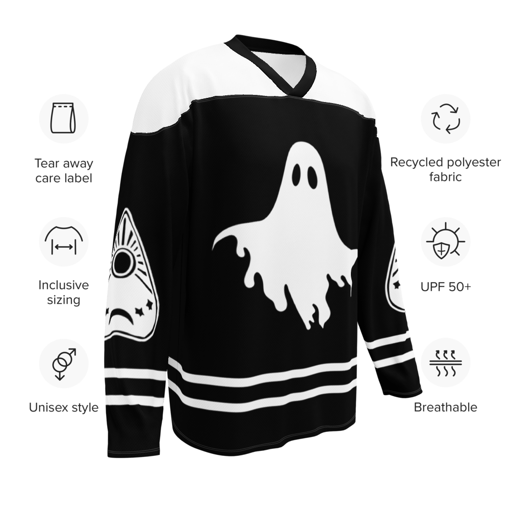 Image of Paranormal reader Recycled hockey fan jersey