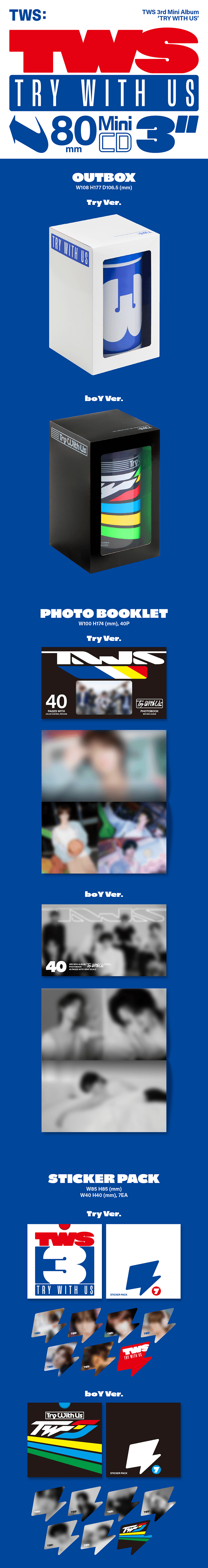 Image of [PRE-ORDER] TWS Try With Us + Weverse Shop POBs