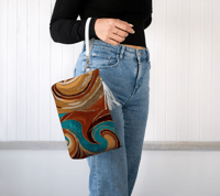 Image 3 of Vegan Leather Makeup Bag - Sands of Time