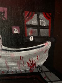 Image 2 of Haunted bathroom original painting