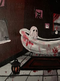 Image 5 of Haunted bathroom original painting