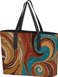 Image 1 of Vegan Leather Tote Bag - Sands of Time