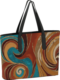 Image 2 of Vegan Leather Tote Bag - Sands of Time
