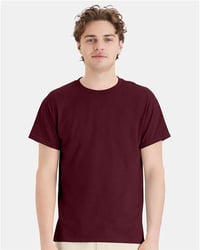 Image 2 of Hanes Sun Maroon