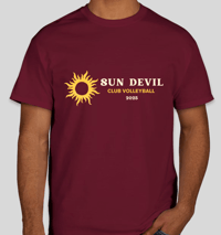 Image 1 of Hanes Sun Maroon