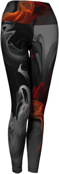 Image 1 of On Fire Yoga Leggings