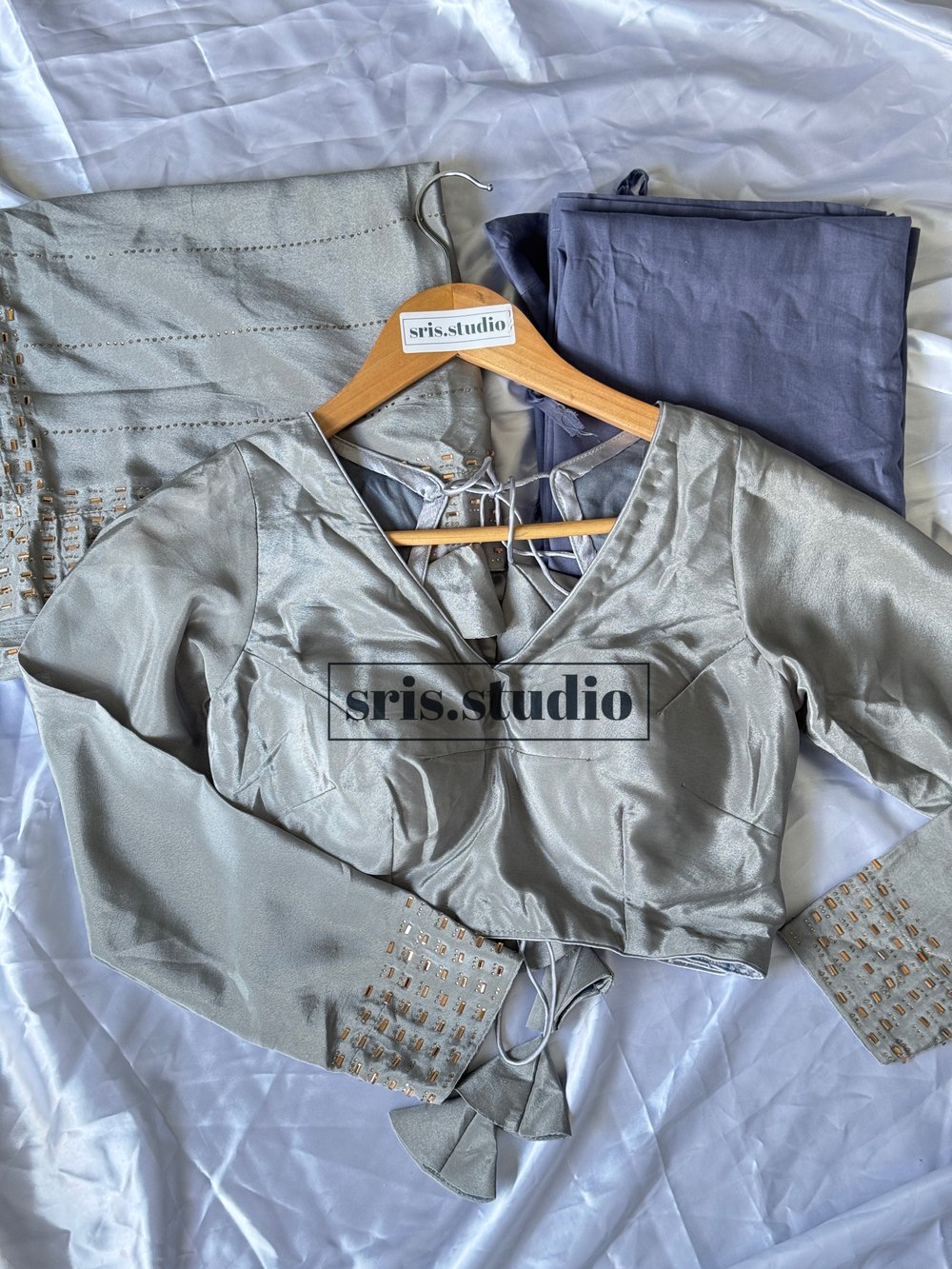 Image of Three piece saari set 