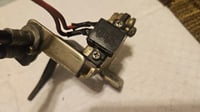 Image 3 of 240z (late 71) 72-73 Choke cable and lever mechanism with choke light switch