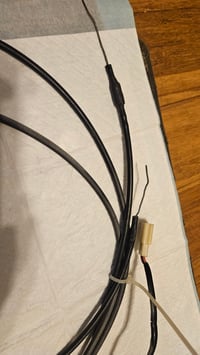 Image 5 of 240z (late 71) 72-73 Choke cable and lever mechanism with choke light switch