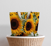 Sunflower Large Tote Bag
