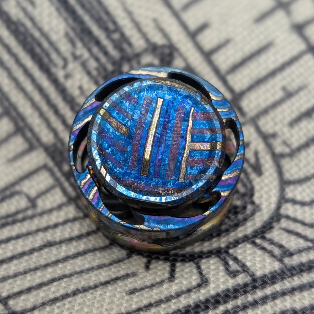 Spinning-Button Vortex 3.0 in Full Zircuti (BasketWeave Etched)