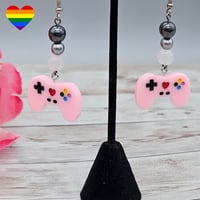 Image 2 of Demigirl Game Controller Earrings