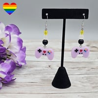Image 1 of Nonbinary Game Controller Earrings 