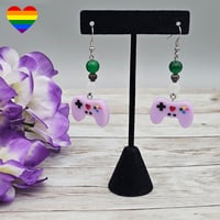 Image 1 of Genderqueer Game Controller Earrings 