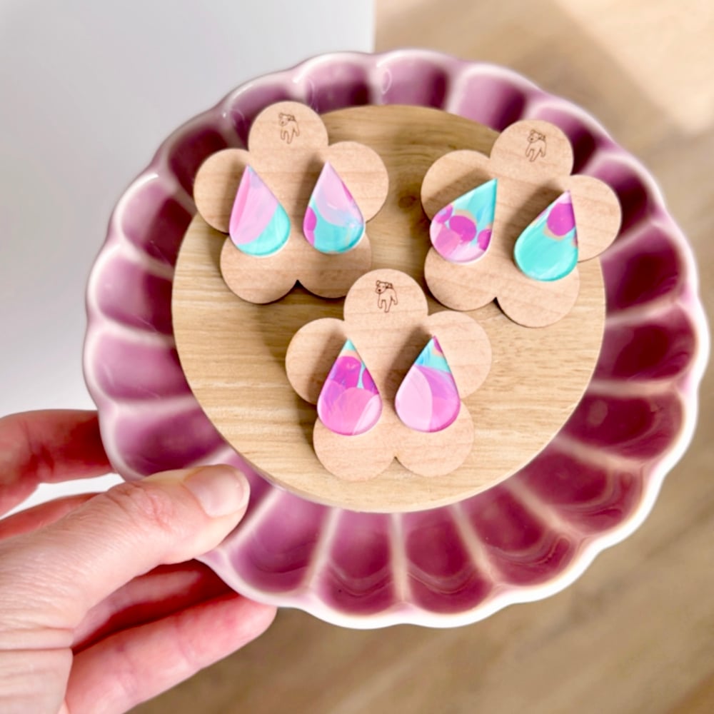 Image of 'Pastel Autumn' Mini Teardrop Studs