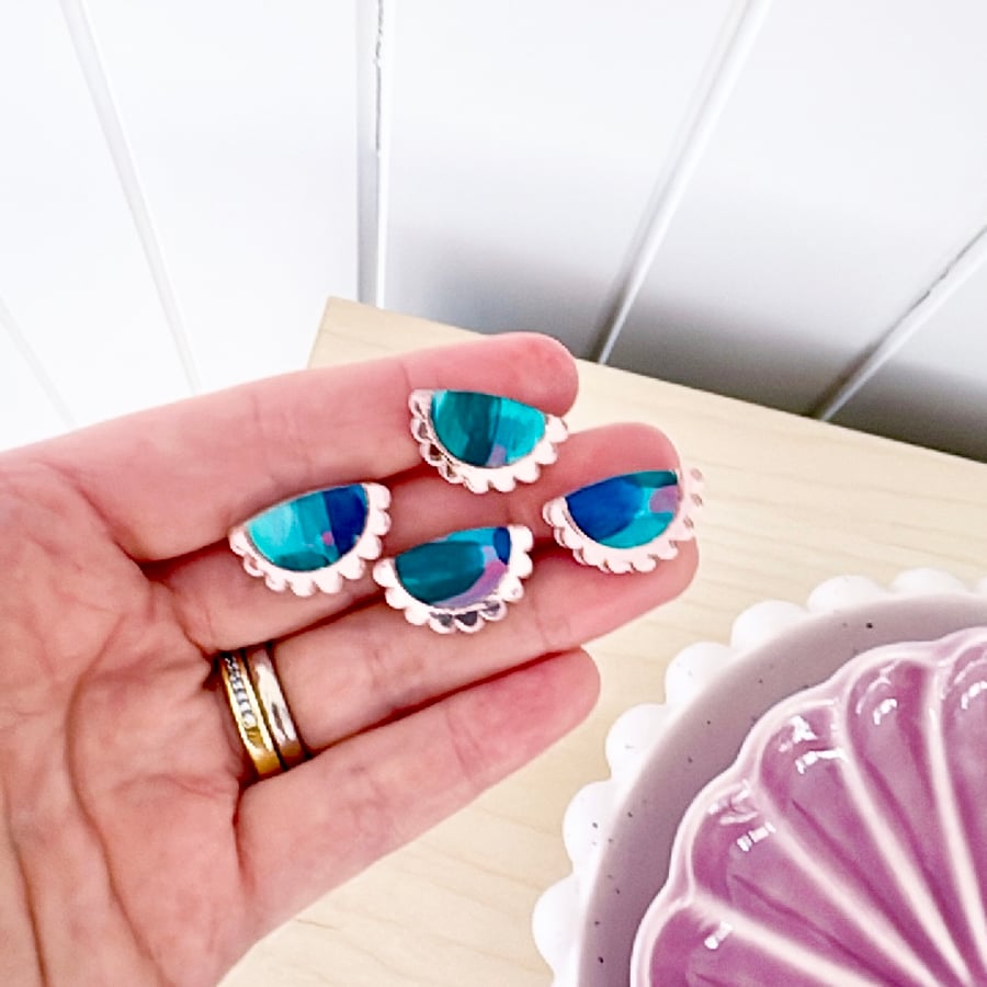 Image of 'Jewel Tones' Mini Frill Studs