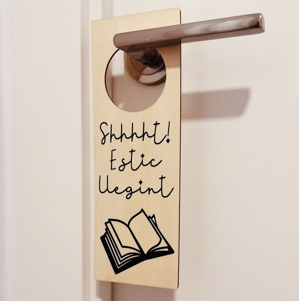 Image of Cartell "Shhhhht! Estic llegint"
