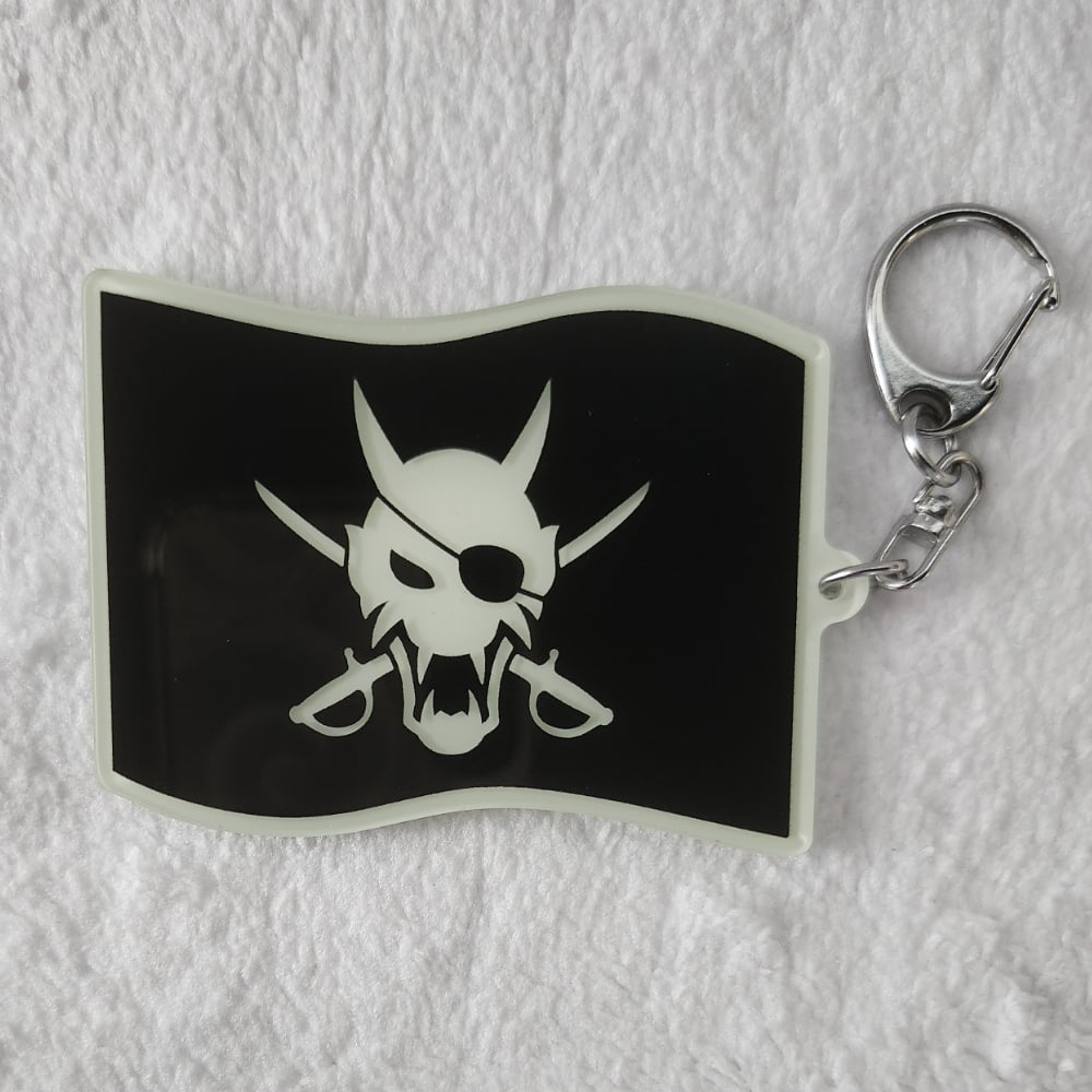 Pirate Flag Glow in the Dark Acrylic Charm - Pre-Order